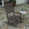 Merrick Lane Fielder Set of 2 Contemporary Rocking Chairs, All-Weather HDPE Indoor/Outdoor Rockers